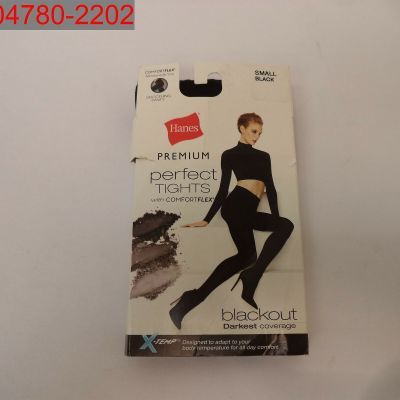 NWT - Hanes Premium Women's Black Blackout Tights, Size S 738994926647